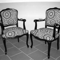 Paire de fauteuils Cabriolet Louis XV