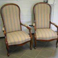 Paire de fauteuil Voltaire Violon