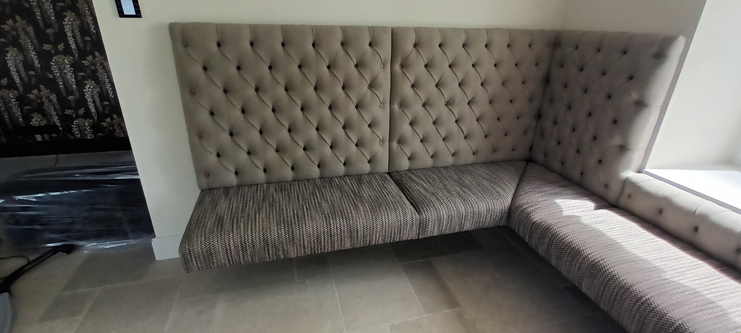 Banquette capitonnée